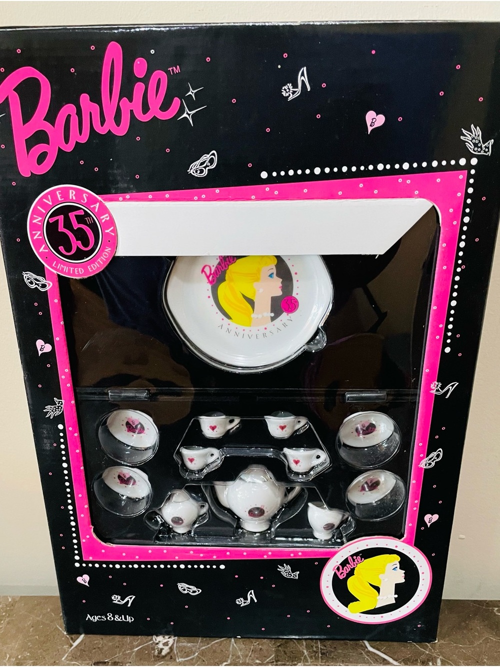 1994 Barbie 35th Anniversary Miniature Teaset NIB